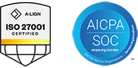 ISO27001 aand SOC2 logos for Park Place Technologies