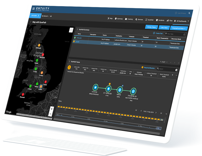 tool for monitoring network paths