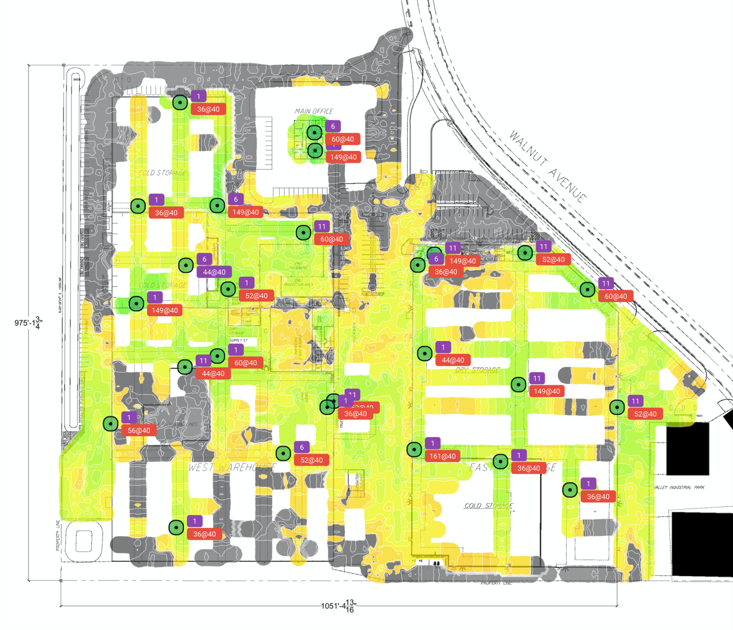 wireless site survey heatmap